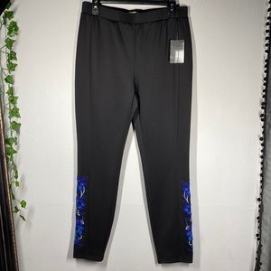 UO Silence + Noise Embroidered Floral Pants